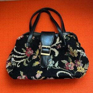 Vintage Embroidered Carpet Bag